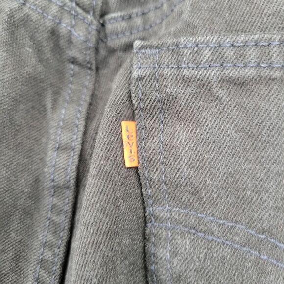 Levi's 951 Vintage 90s Orange Tab Jeans Black Denim Relaxed Fit Tapered Leg Pr#1 - Picture 6 of 11